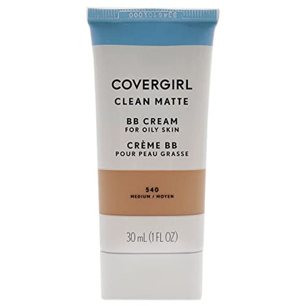 COVERGIRL Clean Matte BB Cream Medium 540 For Oily Skin, (packaging may vary) - 1 Fl Oz (1 Count)