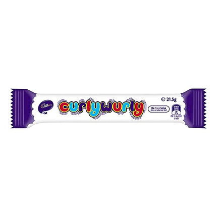 Cadbury Curly Wurly Chocolate Chewy Bars | Total 6 bars of British Chocolate Candy