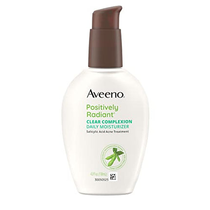 Aveeno Clear Complexion Salicylic Acid Acne-Fighting Daily Face Moisturizer for Breakout-Prone Skin & Uneven Tone, Total Soy Complex, Oil-Free, Hypoallergenic & Non-Comedogenic, 4 fl. oz in India