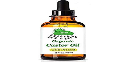 Nature Drop Organic Castor Oil ,2 oz - 100% USDA Certified Pure Cold Pressed Hexane free - Best oil Growth For Eyelashes, Hair, Eyebrows, Face and Skin, Triple Filtered, Great for Acne in India