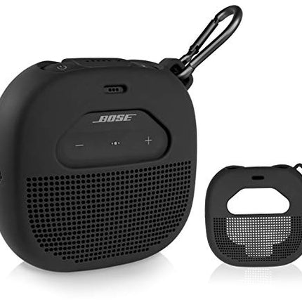 Silicone Cover Sleeve for Bose SoundLink Micro Portable Outdoor Speaker, Customized Design Skin Giving All 6 Directions Protection, Best Matching in Shape and Color(Black) in India