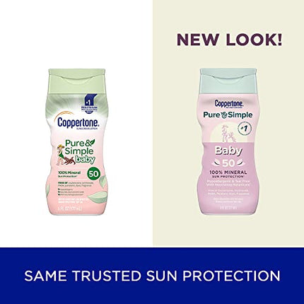 Buy Coppertone Pure and Simple Baby Sunscreen SPF 50 Lotion in India