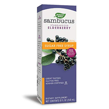 Nature's Way Sambucus Sugar-Free Elderberry Syrup, Traditional Immune Support*, 8 Fl Oz. in India