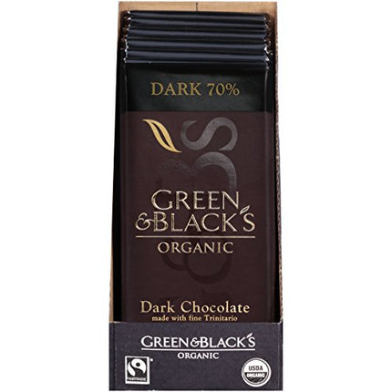 Buy Green & Black's Organic Dark Chocolate 70% Cacao, OLD 10 Count India