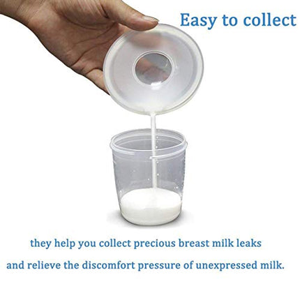 Breast Shells, Milk Saver, Nursing Cups, Nursing Moms to Ease Nipple Pain, BPA-Free and Reusable, Collect Breast Milk Leak (2 Pack)