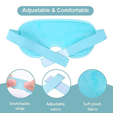 NEWGO Cooling Eye Mask Cold Eye Mask Reusable Gel Eye Mask for Puffy Eyes, Ice Eye Mask Frozen Eye Cold Compress for Dark Circles, Migraines, Stress Relief, Skin Care - Blue