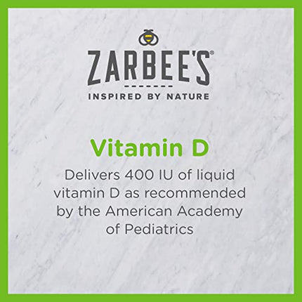 Zarbee's Vitamin D Drops for Infants, 400IU (10mcg) Baby & Toddler Liquid Supplement, Newborn & Up, Dropper Syringe Included, 0.47 Fl Oz in India