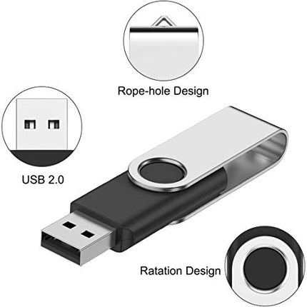 Buy Flash Drive 2GB 10 Pack, Aretop Premium USB2.0 Classic Swivel USB 2GB Flash Drive Pen Drive Memo in India