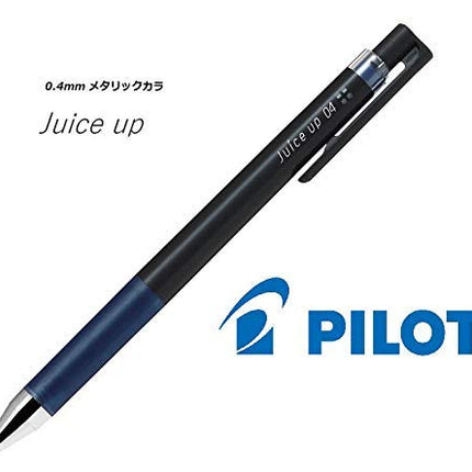 Pilot juice up 04 Retractable Gel Ink Pen, Ultra Fine Point 0.4mm, Navy Blue Black Ink, Value Set of 5