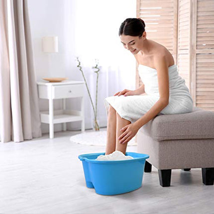 Buy Mantello Foot Soaking Bath Basin - EXTRA LARGE Foot Soaking Tub - Pedicure Foot Soak - Home Foot Spa (Blue) India