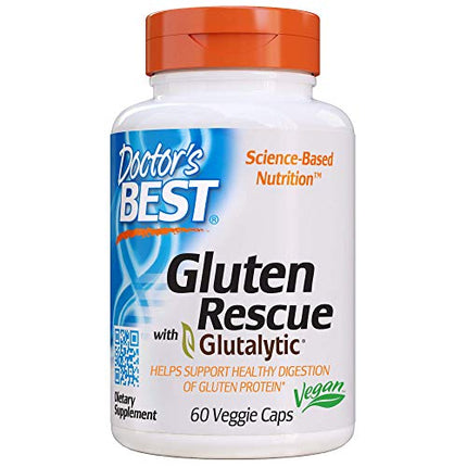 Buy Doctor's  Gluten Rescue with Glutalytic, Non-GMO, Vegan, 60 Count (Pack of 1) in India India