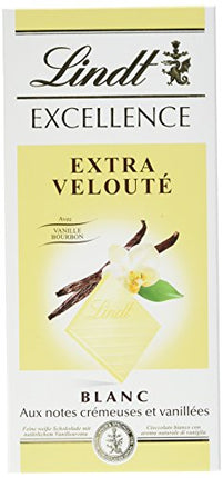 Lindt Excellence White Chocolate Bar with a Touch of Madagascan Vanilla , 100 g