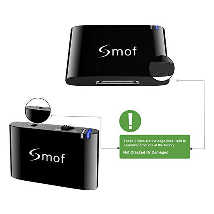 Buy Smof Premium 30 Pin Bluetooth Adapter for Sounddock,Replace iPod/Phone /JBL/Car, Bluetooth Audio in India.
