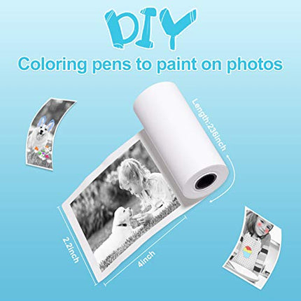 Buy 10 Rolls Print Paper for Kids Instant Print Camera Refill Print Paper Works with MINIBEAR VTech in India.