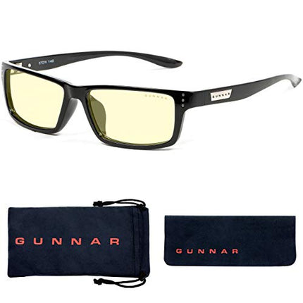 Buy GUNNAR - Gaming and Computer Glasses - Blocks 65% Blue Light - Riot, Onyx, Amber Tint India
