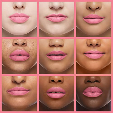 Pink lip stain on different skin shades