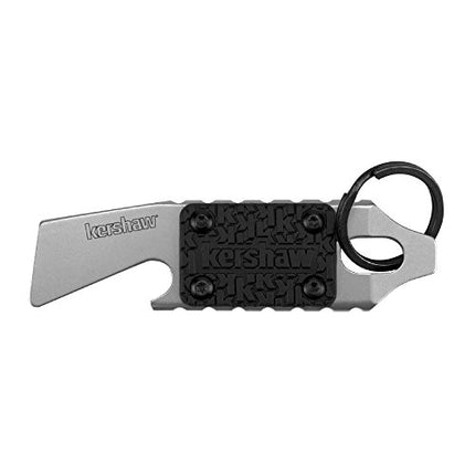 Kershaw PT-1 (8800X) Compact Keychain Multifunction Tool Made of 8Cr13MoV Stainless Steel; Features Bottle Opener, Flathead Screwdriver, Mini Pry Bar and Lanyard Hole; 0.8 oz., 2.75 In. Overall Length