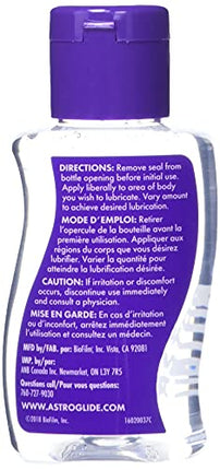 Astroglide Water Based Condom Compatible Lubricant 2.5oz