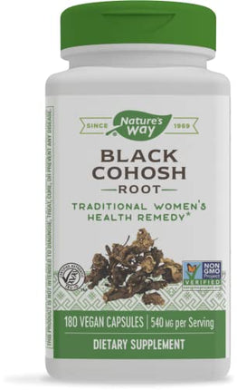 Buy Nature's Way Black Cohosh Root, Traditional Support for Women's Health*, Non-GMO Project Verified, 180 Capsules in India India