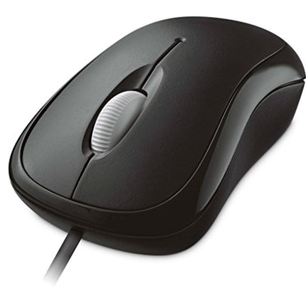 Microsoft Basic Optical Mouse for Business - Black. Comfortable, Wired, USB mouse for PC/Laptop/Desktop, with fast scroll wheel, works with Mac/Windows Computers in India