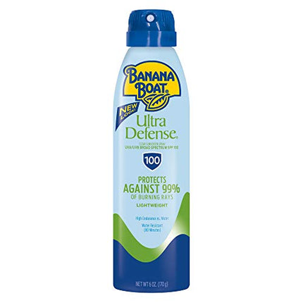Banana Boat Ultra Defense MAX Skin Protect Clear, Broad Spectrum, Ultra Mist Sunscreen Spray, SPF 100, 6oz. in India