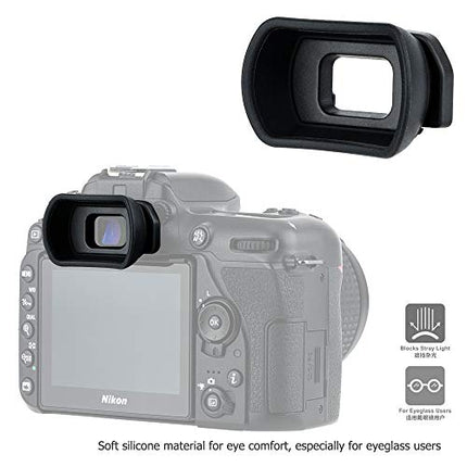 Buy Soft Silicon Camera Viewfinder Eyecup Eyepiece Eyeshade for Nikon D780 D750 D610 D600 D7500 D720 in India.