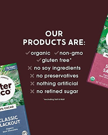 Alter Eco | Dark Chocolate Bars | Pure Dark Cocoa, Fair Trade, Organic, Non-GMO, Gluten Free (Total Blackout)