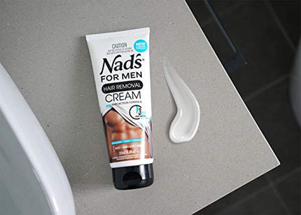 Nad's for Men Hair Removal Cream - Painless Hair Removal For Men - Soothing Depilatory Cream For Unwanted Coarse Male Body Hair, 6.8 Oz in India