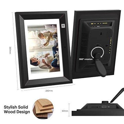 Buy Kodak 10.1 Inch Wood Digital Picture Frame with Remote Control, IPS Screen HD Display, Auto-Rota in India