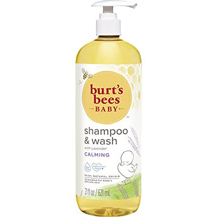 Burt's Bees Baby Shampoo & Wash , Calming with Lavender, Tear-Free, Pediatrician Tested, 98.9% Natural Origin, 21 Oz Bottle (Single) in India