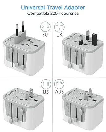 Buy Universal Travel Adapter, TESSAN International Plug Adapter, 5.6A 3 USB C 2 USB A Ports, Power Adapter in India