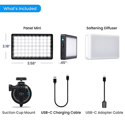 Lume Cube Video Conference Lighting Kit | Live Streaming, Video Conferencing, Remote Working | Lighting Accessory for Laptop, Adjustable Brightness and Color Temperature, Computer Mount Included in India