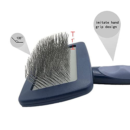 YIRU Large Firm Slicker Brush for Dogs Goldendoodles,Extra Long Pin Slicker Brush for Dog Pet Grooming Pins and Deshedding,Removes Long and loose Hair,Undercoat,25mm(1") in India