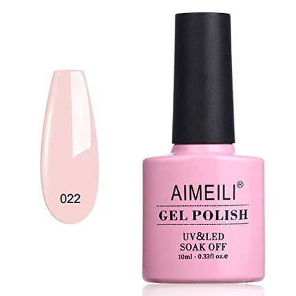 AIMEILI Soak Off U V LED Gel Nail Polish - Rose Nude (022) 10ml in India