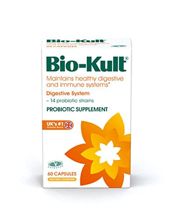 Bio-Kult Advanced Probiotics -14 Strains, Probiotic Supplement, Probiotics for Adults, Lactobacillus Acidophilus, No Need for Refrigeration, Non-GMO, Gluten Free Capsules-60 Count (Pack of 1) in India