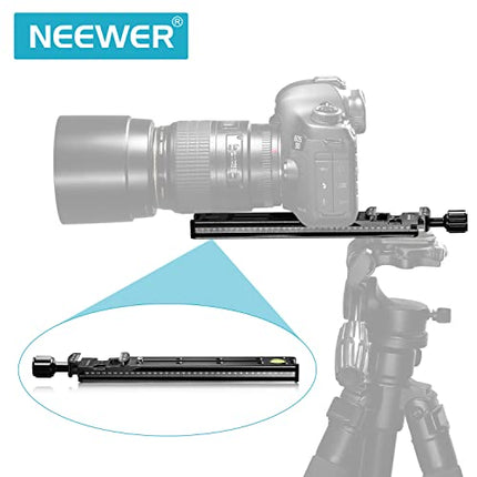 Buy Neewer 200mm Professional Rail Nodal Slide Metal Quick Release Clamp for Camera in India India