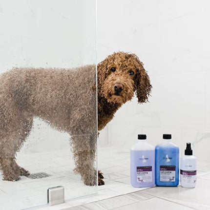 Isle of Dogs - Everyday Elements Lush Coating Brush Spray For Dogs - Violet + Sea Mist - Daily Use Volumizing Spray With Hold For A Fuller, Fluffier Coat Between Baths - 8.4 Oz, (720-8oz)