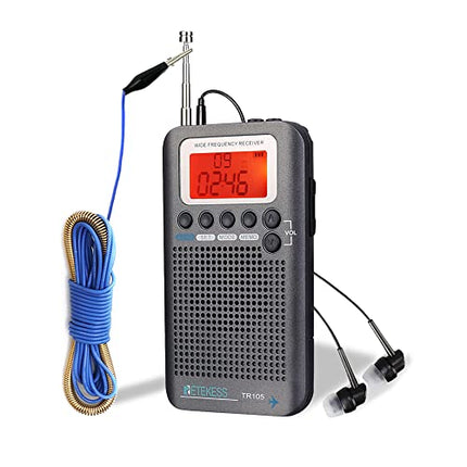 Buy Retekess TR105 Airband Radio, Portable FM AM SW CB AIR All Band DSP Radio, with Digital Clock, A in India