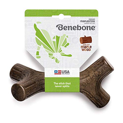 Buy Benebone Maplestick Durable Dog Chew Toy for Aggressive Chewers, Real Maplewood, Made in USA, Medium in India India