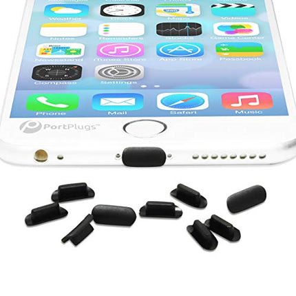 buy PortPlugs Anti Dust Plugs (10 Pack), Compatible with iPhone 11, X, XS, XR, 8, 7, 6 Plus, Max, in India