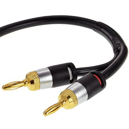 buy Mediabridge 12AWG Ultra Series Speaker Cable w/Dual Gold Plated Banana Tips (3 Feet) - CL2 Rated in India