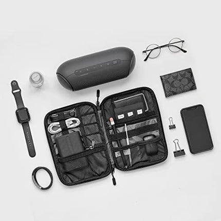 BAGSMART Electronic Organizer Small Travel Cable Organizer Bag for Hard Drives,Cables,USB, SD Card,Black in India