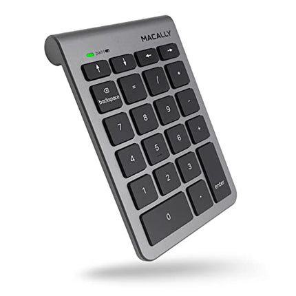 buyMacally Bluetooth Number Pad for Laptop - Wireless Numeric Keypad - 35-Key Numeric Keypad for Data Entry in India