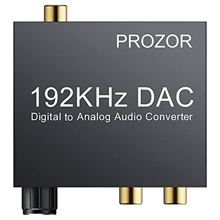 Buy PROZOR 192KHz Digital to Analog Audio Converter - Upgrade Volume Adjustable Optical to RCA Convertor in India.