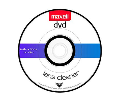 Buy Maxell â€“ 190059, DVD Lens Cleaner with Microfiber Brush System - for Optimal Cleaning, Remove in India