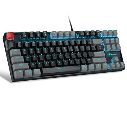 Buy MageGee 75% Mechanical Gaming Keyboard with Red Switch, LED Blue Backlit Keyboard, 87 Keys Compact Layout in India.