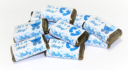 Buy RokAPary 60 Blue Its a Boy Baby Shower Miniatures Candy Bar Wrapper in India