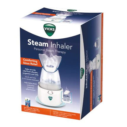 Buy Vicks Personal Steam Inhaler, V1200, Face Steamer or Inhaler with Soft Face Mask for Targeted St in India.