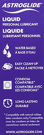 Astroglide Water Based Condom Compatible Lubricant 2.5oz