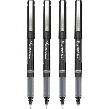 Buy PILOT Precise V5 Stick Liquid Ink Rolling Ball Stick Pens, Extra Fine Point (0.5mm) Black Ink, 4-Pack (26002) India